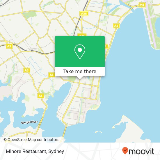 Mapa Minore Restaurant, 262 Rocky Point Rd Ramsgate NSW 2217