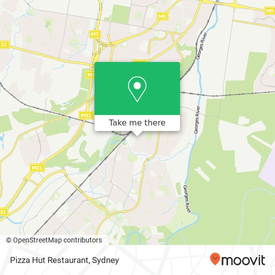 Pizza Hut Restaurant, Newtown Rd Glenfield NSW 2167 map