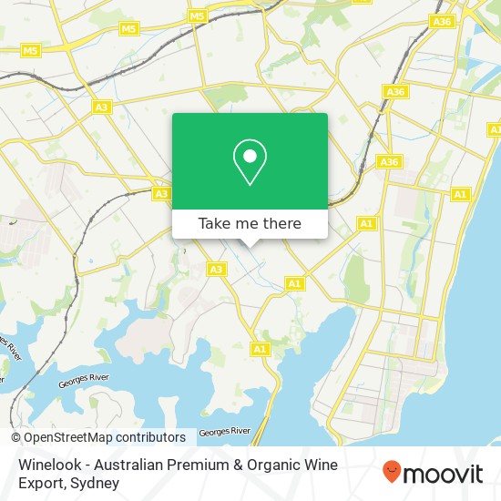 Winelook - Australian Premium & Organic Wine Export map