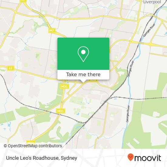 Uncle Leo's Roadhouse, Campbelltown Rd Casula NSW 2170 map