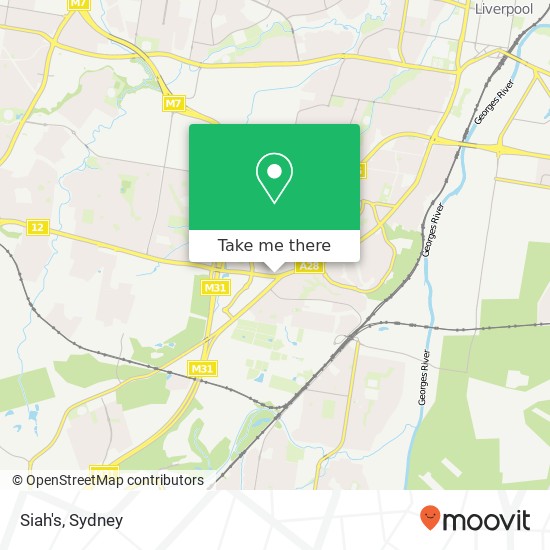 Siah's, Camden Valley Way Casula NSW 2170 map