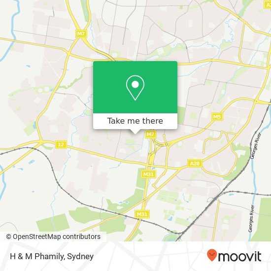 Mapa H & M Phamily, 22 Umbria St Prestons NSW 2170