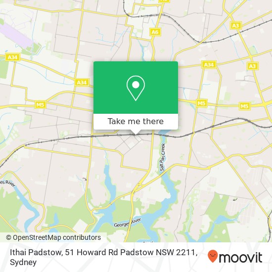 Mapa Ithai Padstow, 51 Howard Rd Padstow NSW 2211