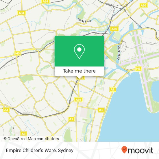 Mapa Empire Children's Ware, 466 Princes Hwy Rockdale NSW 2216