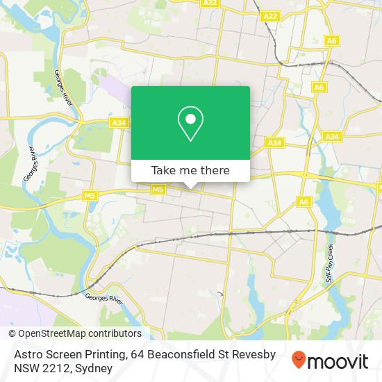 Astro Screen Printing, 64 Beaconsfield St Revesby NSW 2212 map