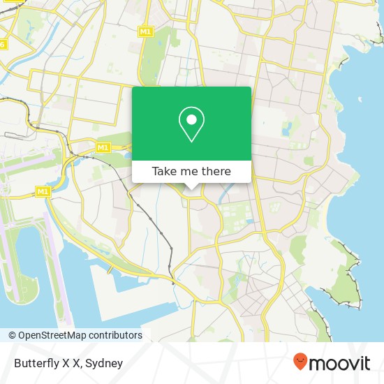 Butterfly X X, 152 Bunnerong Rd Eastgardens NSW 2036 map