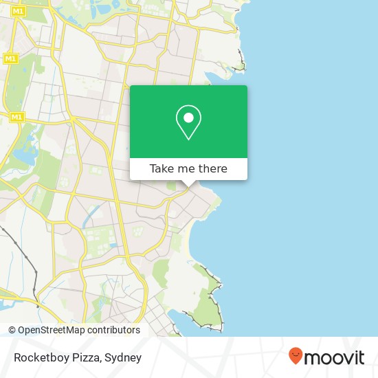 Rocketboy Pizza, 323 Malabar Rd Maroubra NSW 2035 map