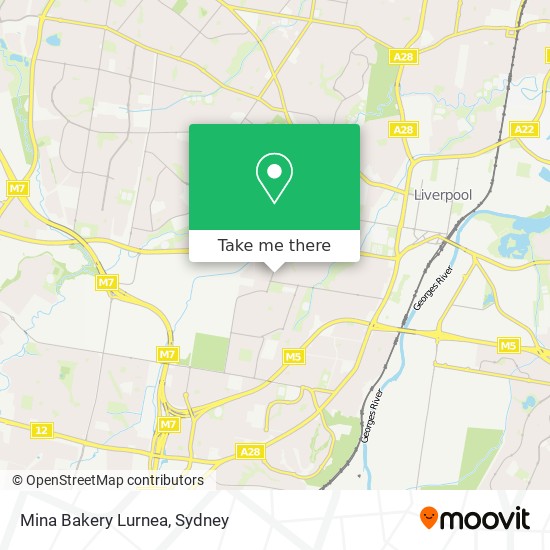 Mina Bakery Lurnea map