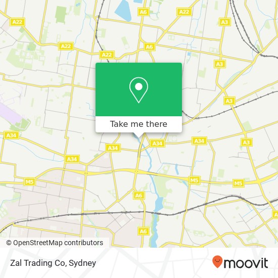 Mapa Zal Trading Co, 1 Adept Ln Bankstown NSW 2200