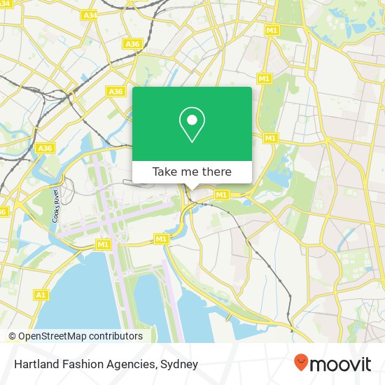 Hartland Fashion Agencies, 10 Beresford St Mascot NSW 2020 map