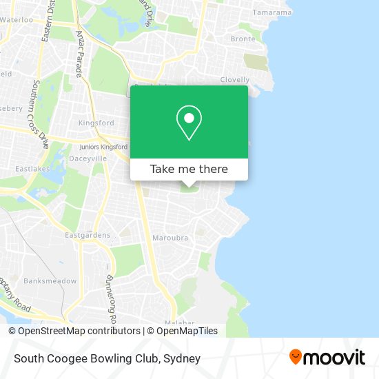 South Coogee Bowling Club map