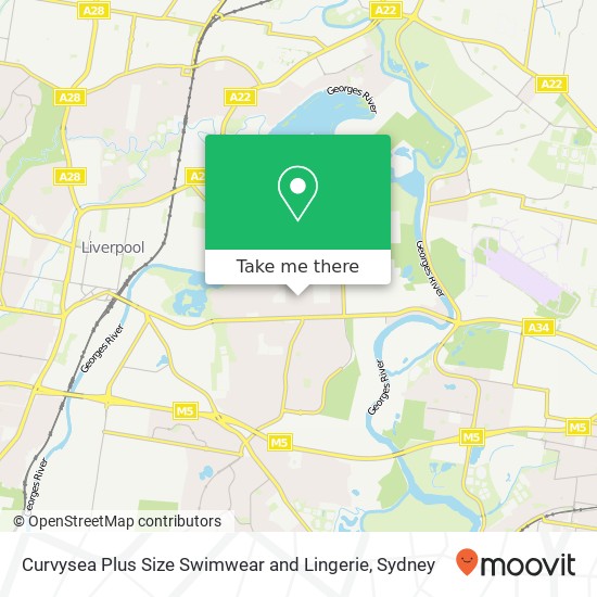 Mapa Curvysea Plus Size Swimwear and Lingerie, 2 Osborne St Chipping Norton NSW 2170