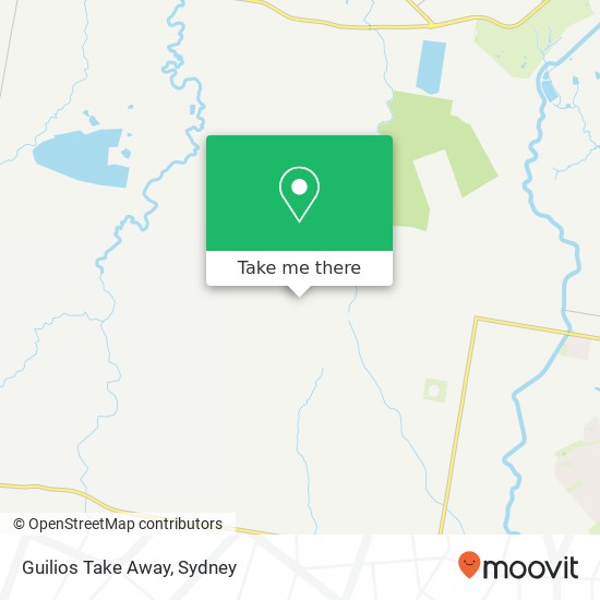 Guilios Take Away, Fifteenth Ave Rossmore NSW 2557 map