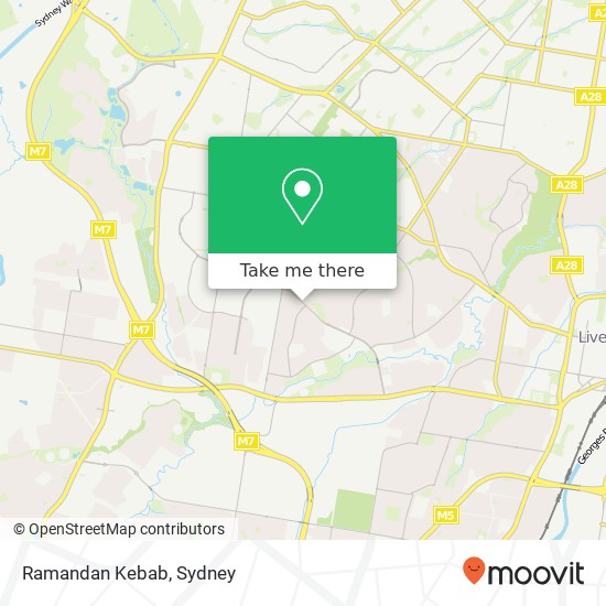 Ramandan Kebab, 35 Cartwright Ave Busby NSW 2168 map