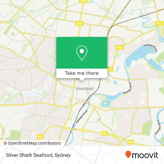 Silver Shark Seafood, 1-51 Macquarie St Liverpool NSW 2170 map