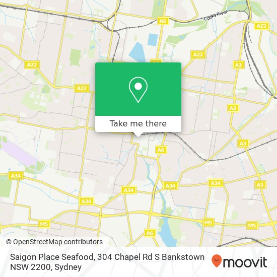 Saigon Place Seafood, 304 Chapel Rd S Bankstown NSW 2200 map