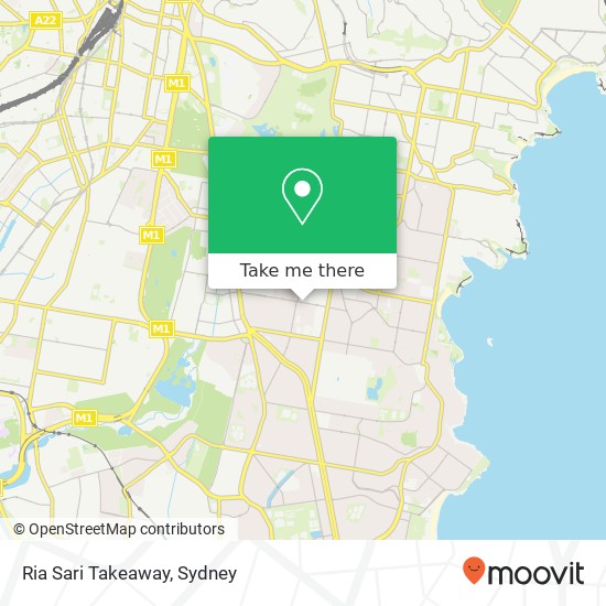 Ria Sari Takeaway, Barker St Randwick NSW 2031 map