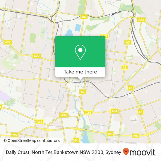 Daily Crust, North Ter Bankstown NSW 2200 map