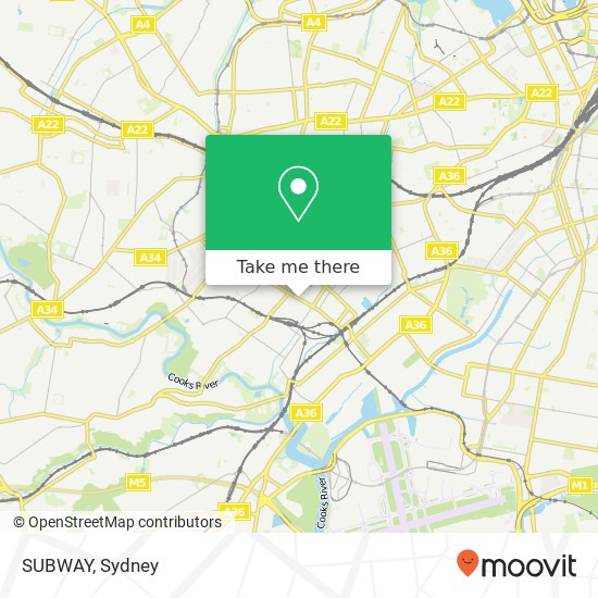 SUBWAY, 201 Marrickville Rd Marrickville NSW 2204 map