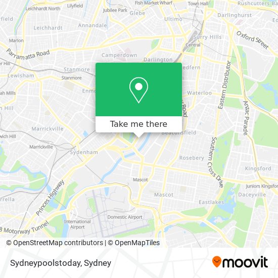 Sydneypoolstoday map