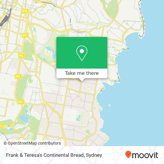 Frank & Teresa's Continental Bread, 175 Carrington Rd Coogee NSW 2034 map