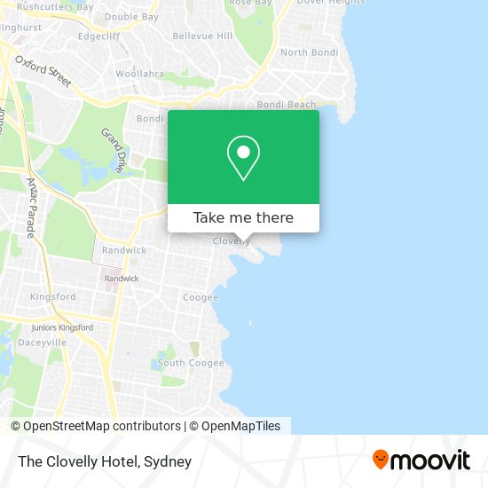 The Clovelly Hotel map