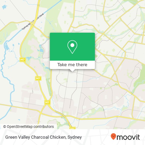 Green Valley Charcoal Chicken, Green Valley Rd Green Valley NSW 2168 map