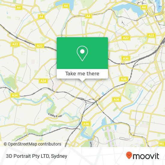 Mapa 3D Portrait Pty LTD, 10 Northcote St Marrickville NSW 2204