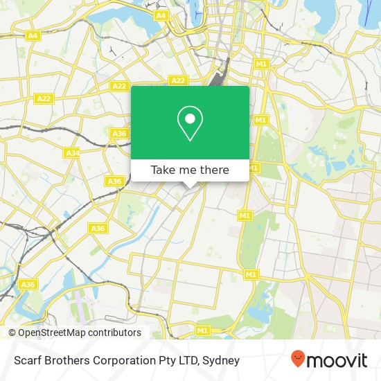 Scarf Brothers Corporation Pty LTD, 34-38 Bourke Rd Alexandria NSW 2015 map