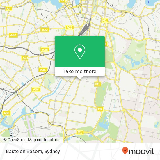 Baste on Epsom, 565 Botany Rd Zetland NSW 2017 map