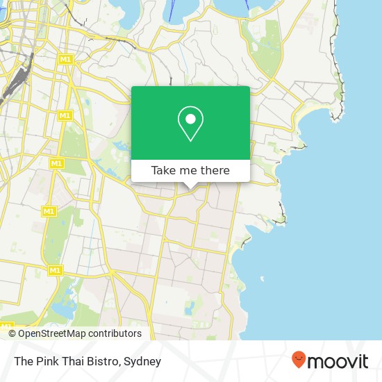 The Pink Thai Bistro, 57 Frenchmans Rd Randwick NSW 2031 map