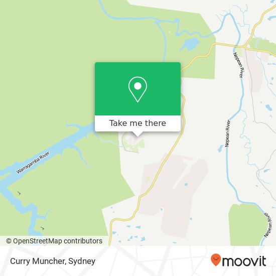 Mapa Curry Muncher, 5 Fourteenth St Warragamba NSW 2752