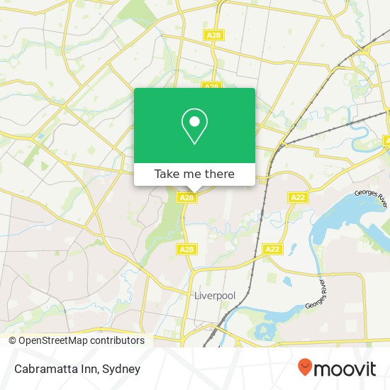 Cabramatta Inn map