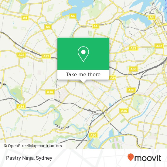 Mapa Pastry Ninja, 78 Livingstone Rd Marrickville NSW 2204