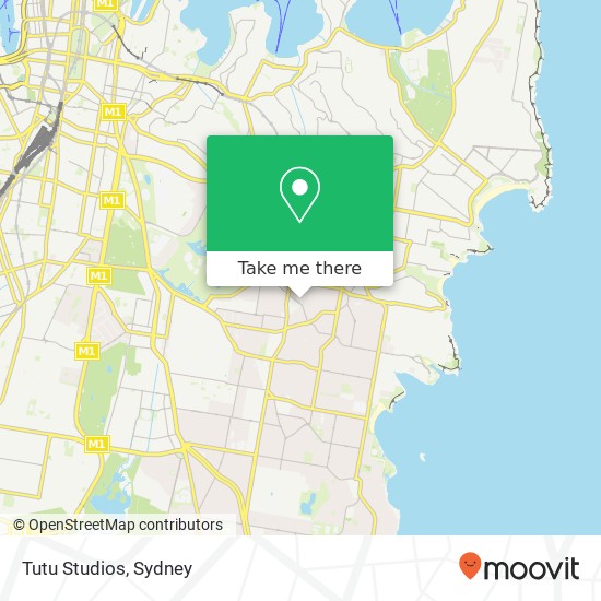 Tutu Studios, Market St Randwick NSW 2031 map