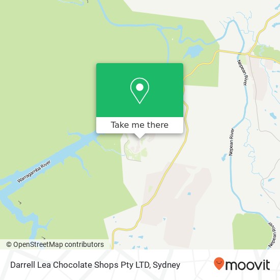 Mapa Darrell Lea Chocolate Shops Pty LTD, 25 Fourteenth St Warragamba NSW 2752