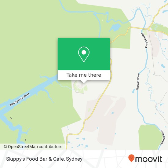 Mapa Skippy's Food Bar & Cafe, 7 Fourteenth St Warragamba NSW 2752