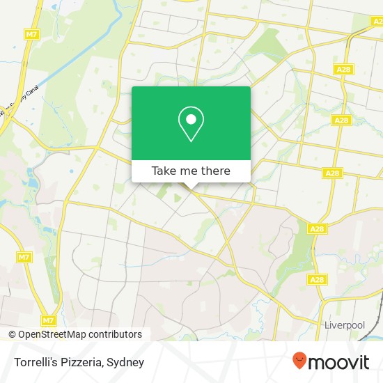 Mapa Torrelli's Pizzeria, Monash Pl Bonnyrigg NSW