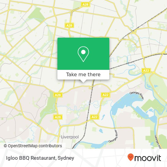 Igloo BBQ Restaurant, John St Cabramatta NSW 2166 map