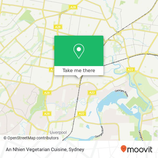 An Nhien Vegetarian Cuisine, 180 Railway Pde Cabramatta NSW 2166 map