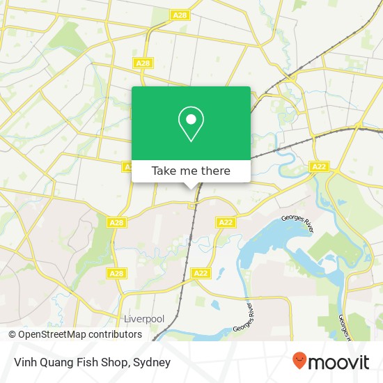 Vinh Quang Fish Shop, 1 Hughes St Cabramatta NSW 2166 map