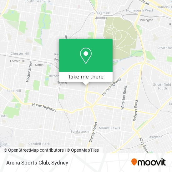 Arena Sports Club map