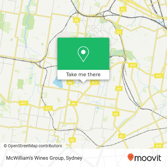 McWilliam's Wines Group map