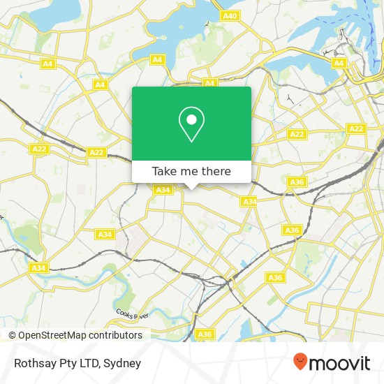 Mapa Rothsay Pty LTD, 28 Shaw St Petersham NSW 2049