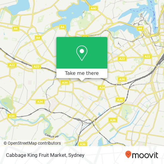 Cabbage King Fruit Market, 300-302 Stanmore Rd Petersham NSW 2049 map