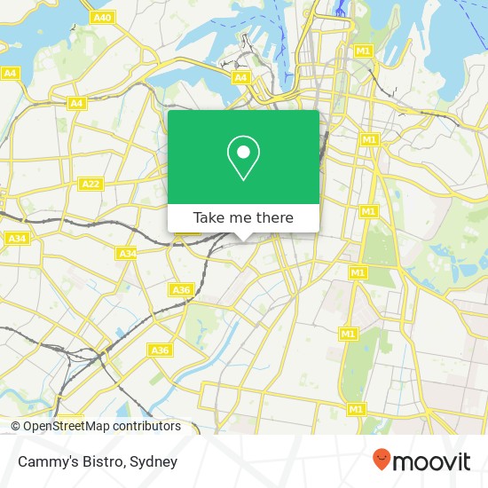 Cammy's Bistro, Henderson Rd Alexandria NSW 2015 map