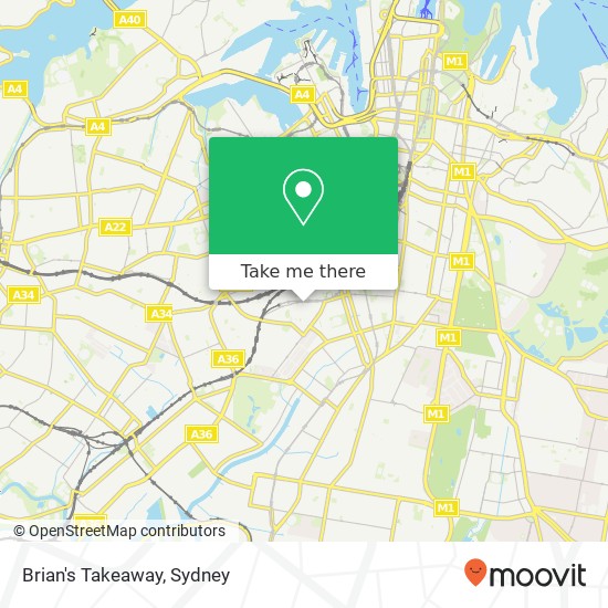 Brian's Takeaway, 162 Henderson Rd Alexandria NSW 2015 map