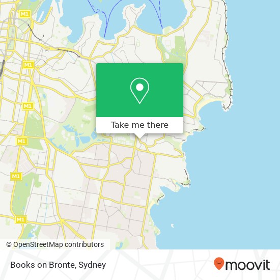 Mapa Books on Bronte