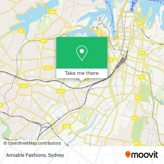 Amiable Fashions map