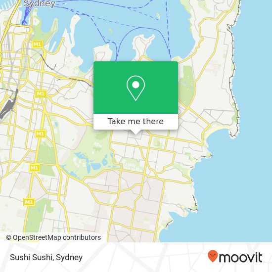 Sushi Sushi, 22 Bronte Rd Bondi Junction NSW 2022 map